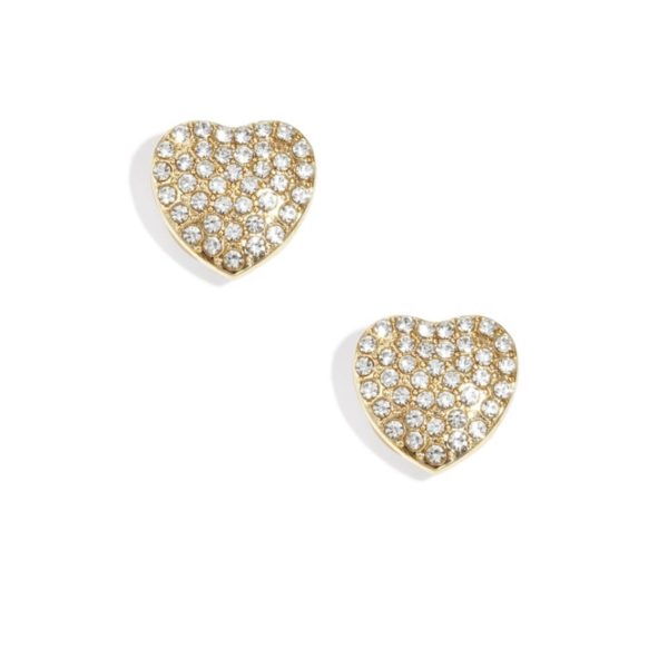 Knoopcover hart goud 1cm