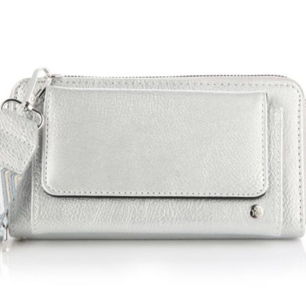 Portemonnee tasje zilver