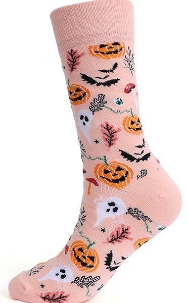 Sokken Halloween zalm 38-45